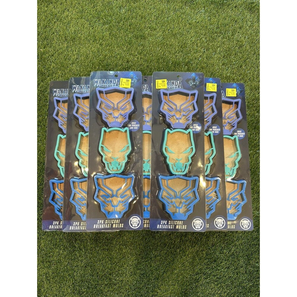 Marvel 3PK Silicone Breakfast Molds Wakanda Black Panther Lot Of 9